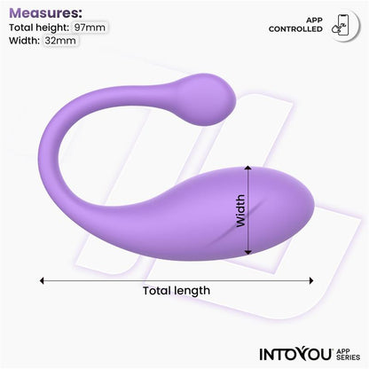 Intoyou huevo vibrador "Bulby" lavanda (con app)