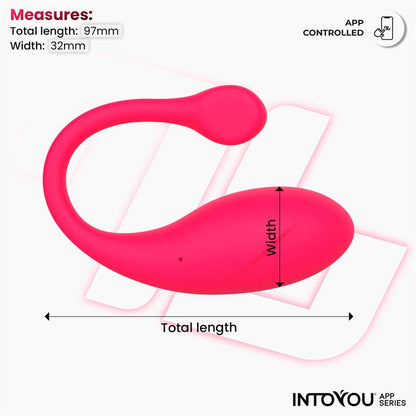 Intoyou huevo vibrador "Bulby" rosa (con app)