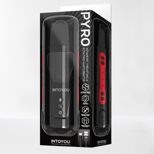 Intoyou masturbador advanced con thrusting, rotación y gemidos "Pyro"