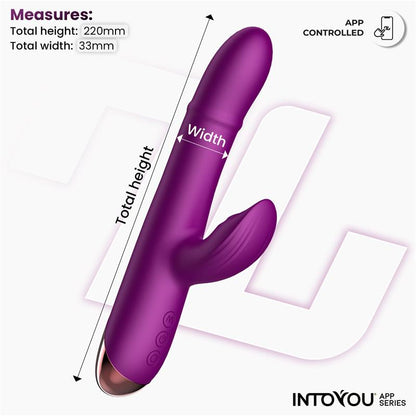 Intoyou vibrador con anillo de bolas internas y pulsación "Sendel" (con app)