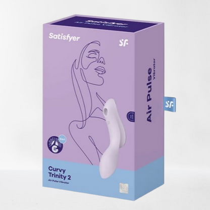 Satisfyer succionador de clítoris con vibración "Curvy Trinity 2" violeta