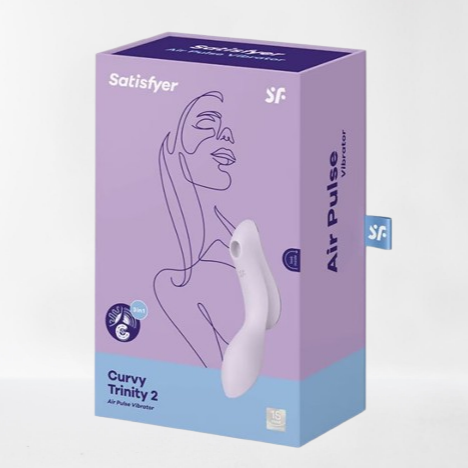Satisfyer succionador de clítoris con vibración "Curvy Trinity 2" violeta