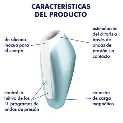 Satisfyer succionador con vibración "Love Breeze" azul