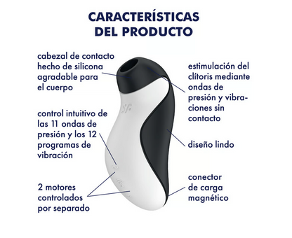 Satisfyer succionador de clítoris con vibración "Orca"