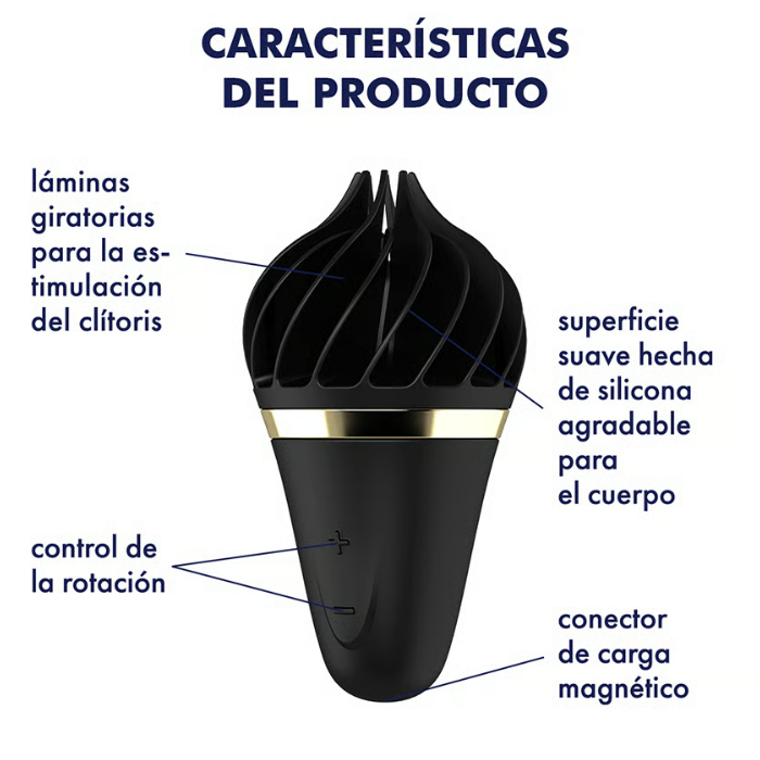 Satisfyer vibrador "Sweet Treat" negro/oro