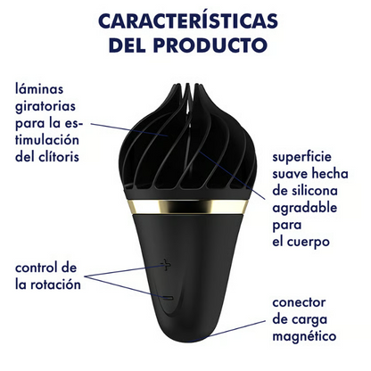 Satisfyer vibrador "Sweet Treat" negro/oro