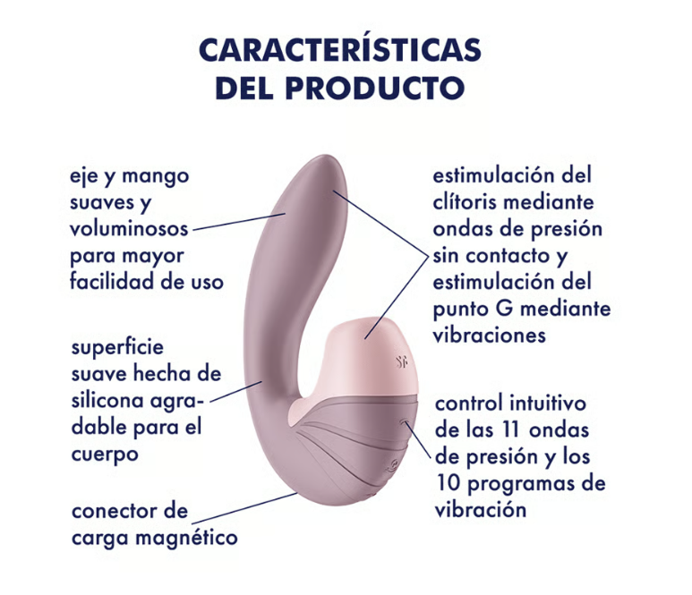 Satisfyer succionador de clítoris con vibración "Supernova" rosa/lila