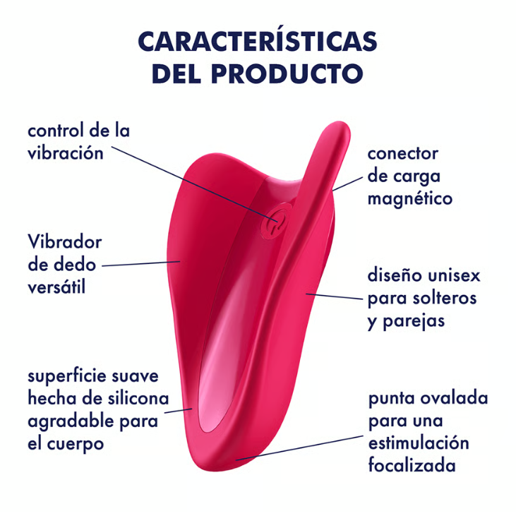 Satisfyer vibrador "High Fly" rojo