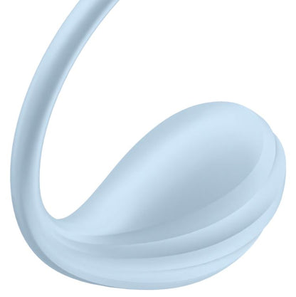 Satisfyer vibrador de braguita "Smooth Petal" azul (con app)