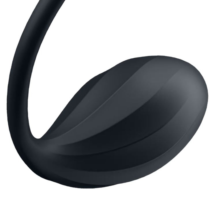 Satisfyer vibrador de braguita "Ribbed Petal" negro (con app)