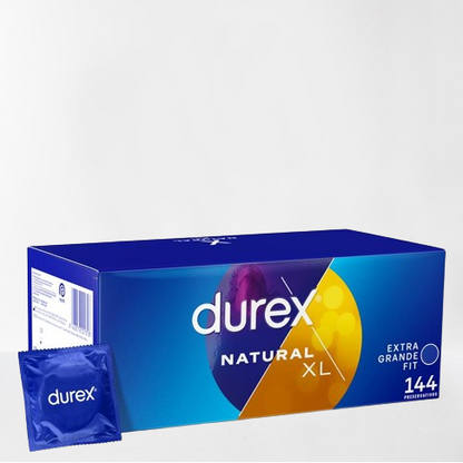 Durex preservativos "Natural" XL (144u)