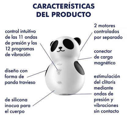 Satisfyer succionador de clítoris con vibración "Pocket Panda"