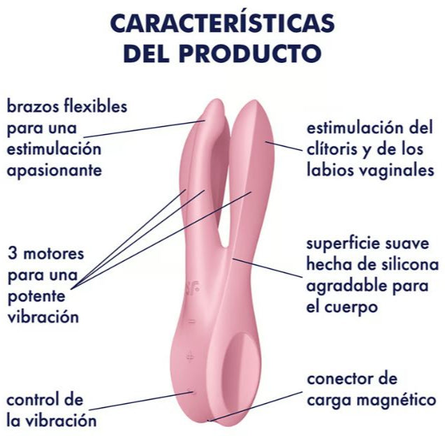 Satisfyer vibrador "Threesome 1" rosa