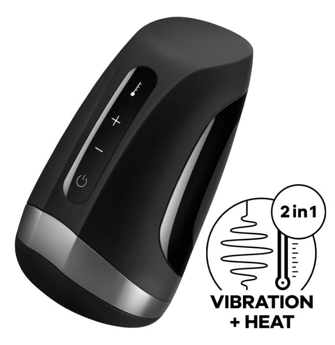 Satisfyer masturbador con efecto calor "Men Heat Vibration"