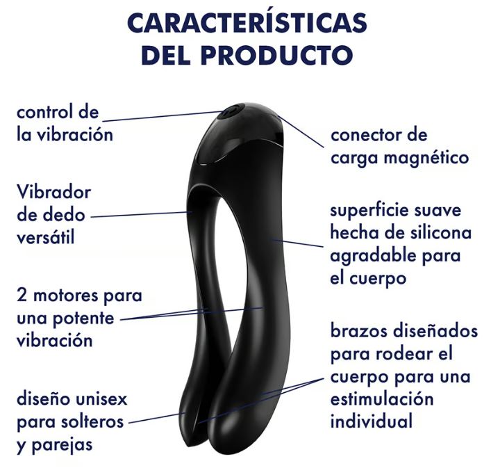 Satisfyer vibrador "Candy Cane" negro
