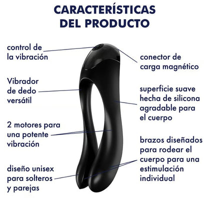 Satisfyer vibrador "Candy Cane" negro