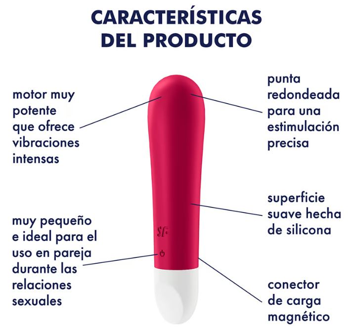 Satisfyer vibrador "Ultra Power Bullet 1" rojo