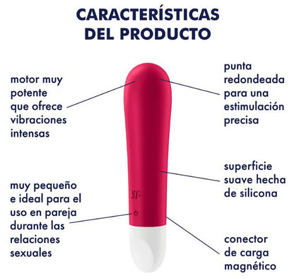 Satisfyer vibrador "Ultra Power Bullet 1" rojo