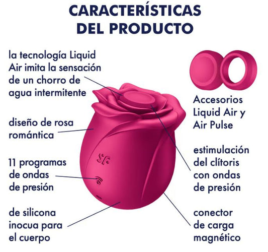 Satisfyer succionador de clítoris con diseño de rosa "Pro 2 Classic Blossom"