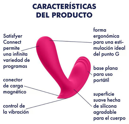 Satisfyer vibrador "Top Secret" rosa (con app)