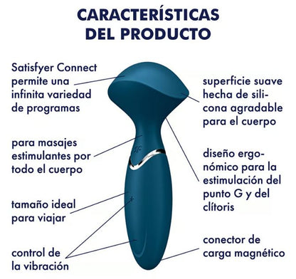 Satisfyer vibrador y masajeador "Mini Wand-er" azul
