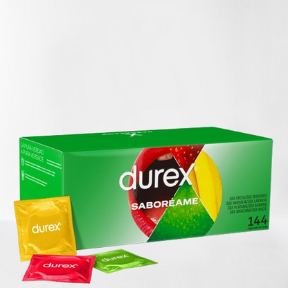 Durex preservativos "Saboréame" ajustados (144u)