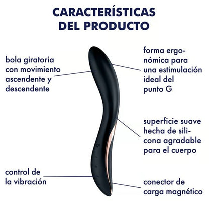 Satisfyer vibrador Punto G "Rrrolling Explosion" negro