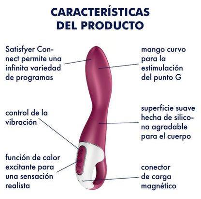 Satisfyer vibrador con efecto calor "Heated Thrill" (con app)