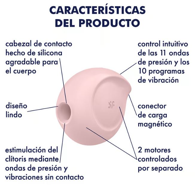 Satisfyer succionador de clítoris con vibración "Sugar Rush" rosa