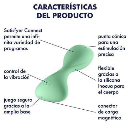 Satisfyer plug anal "Trendsetter" (con app) verde