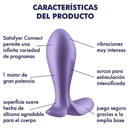 Satisfyer plug anal "Intensity Plug" lila (con app)