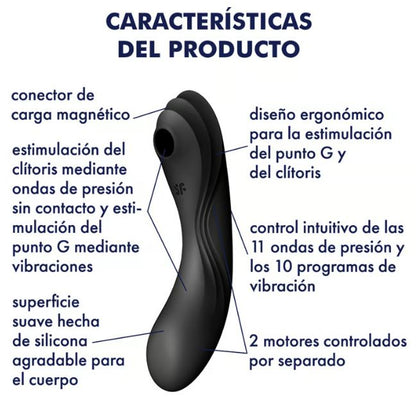 Satisfyer succionador de clítoris y vibrador "Curvy Trinity 4"