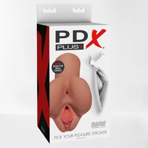 Pipedream Extreme Plus masturbador realista vagina y ano "Perfect pussy - Glory light caramelo"