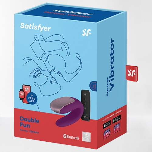 Satisfyer vibrador "Double - Fun" lila (con app)