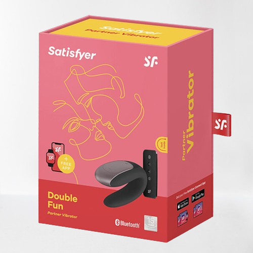 Satisfyer vibrador "Double - Fun" negro (con app)