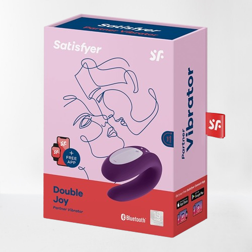 Satisfyer vibrador "Double - Joy" lila (con app)