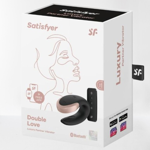 Satisfyer vibrador "Double - Love" edición luxury negro (con app)