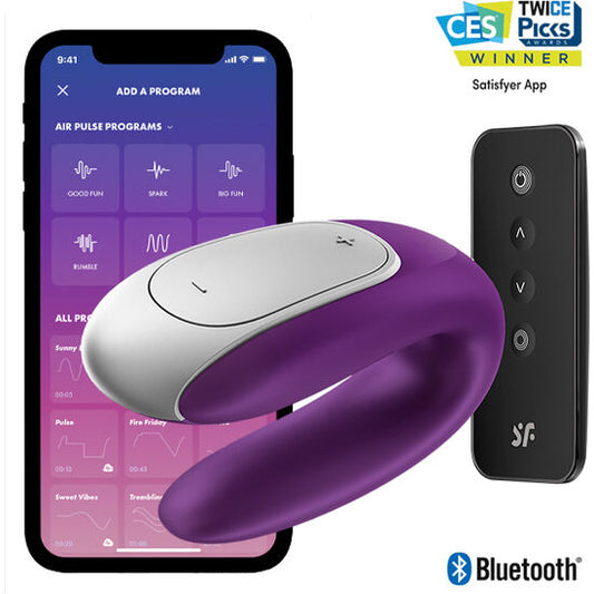 Satisfyer vibrador "Double - Fun" lila (con app)