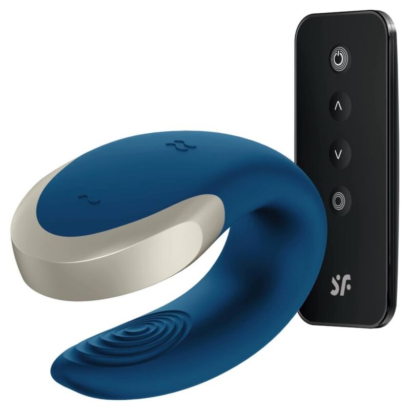Satisfyer vibrador "Double -  Love" edición luxury azul (con app)