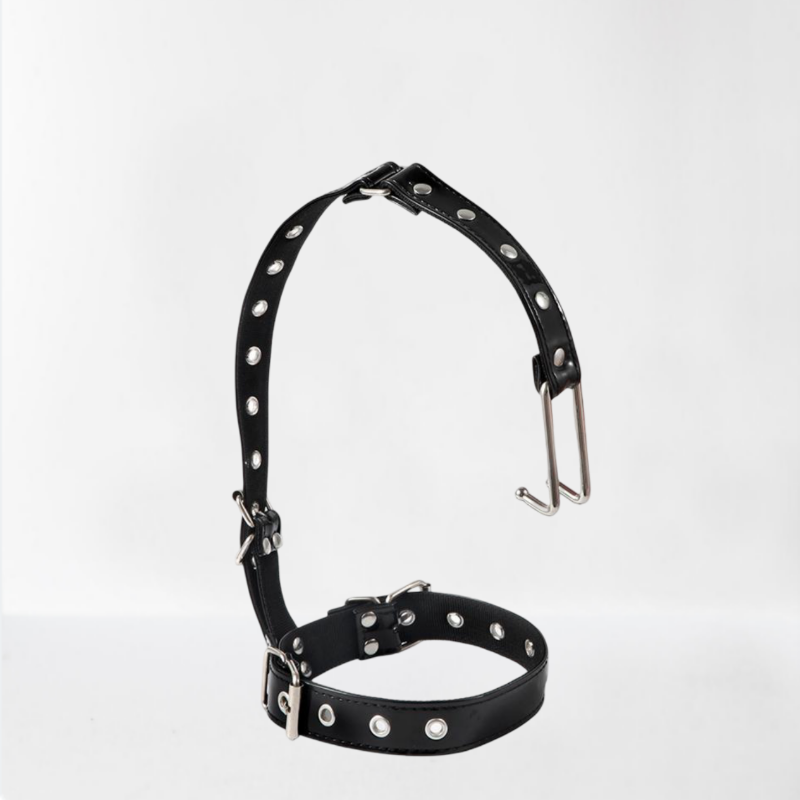 LateToBed "BDSM Line" collar con gancho para la nariz