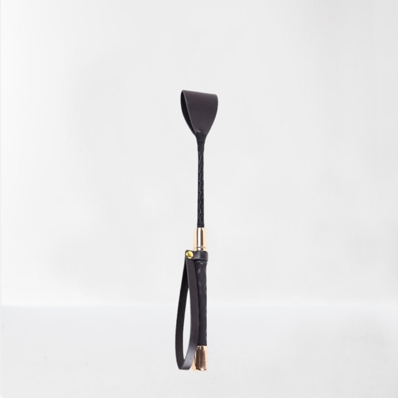 LateToBed "BDSM Line" fusta de metal dorado 30 cm