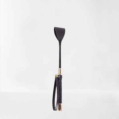 LateToBed "BDSM Line" fusta de metal dorado 30 cm