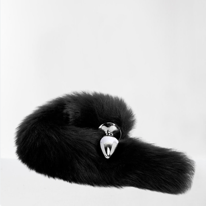 LateToBed "BDSM Line" plug anal con cola negro 40 cm