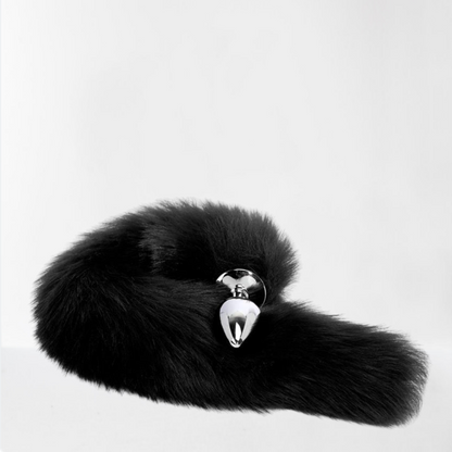 LateToBed "BDSM Line" plug anal con cola negro 40 cm