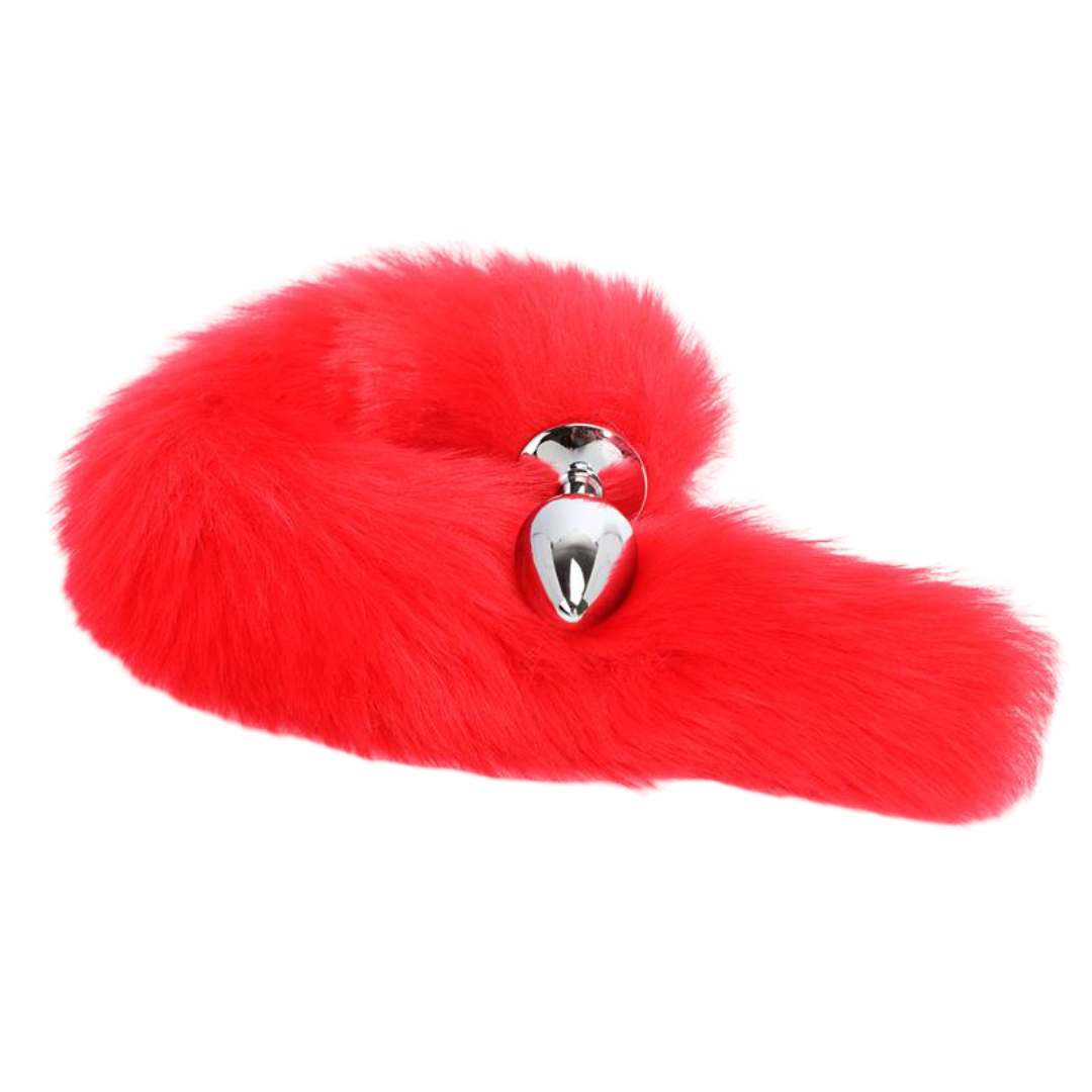 LateToBed "BDSM Line" plug anal con cola rojo 40 cm