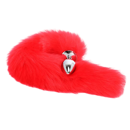 LateToBed "BDSM Line" plug anal con cola rojo 40 cm