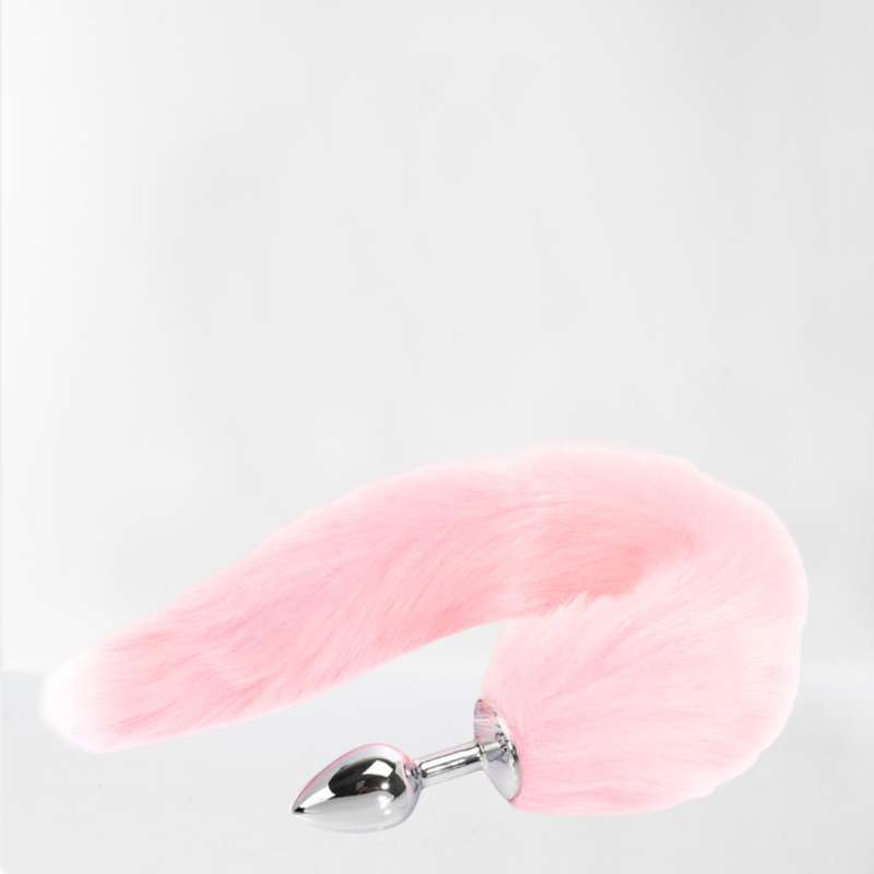 LateToBed "BDSM Line" plug anal con cola rosa 40 cm