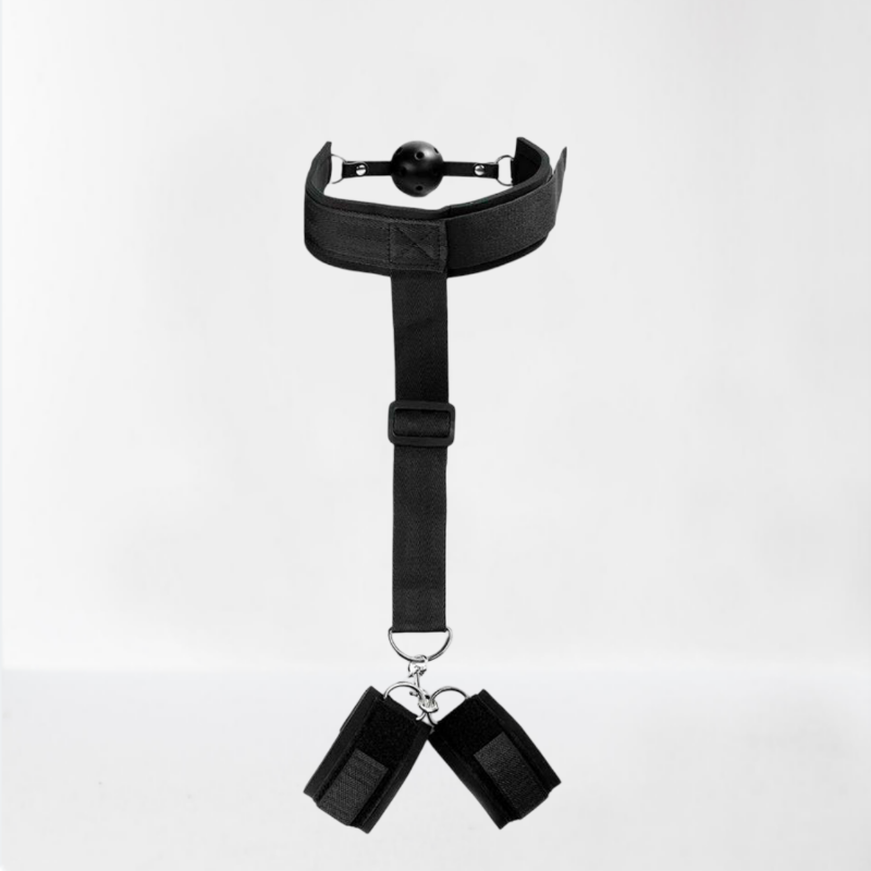 LateToBed "BDSM Line" restricciones con mordaza y esposas