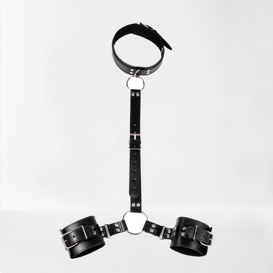 LateToBed "BDSM Line" restricciones de collar con esposas