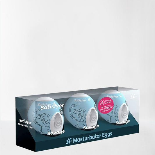 Satisfyer huevos masturbadores "Savage" pack de 3